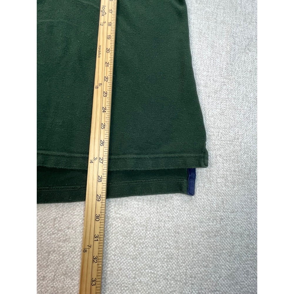 Chaps Ralph Lauren Mens Green Short Sleeve Pique Polo Shirt XL Embroidered Crest - Picture 5 of 6